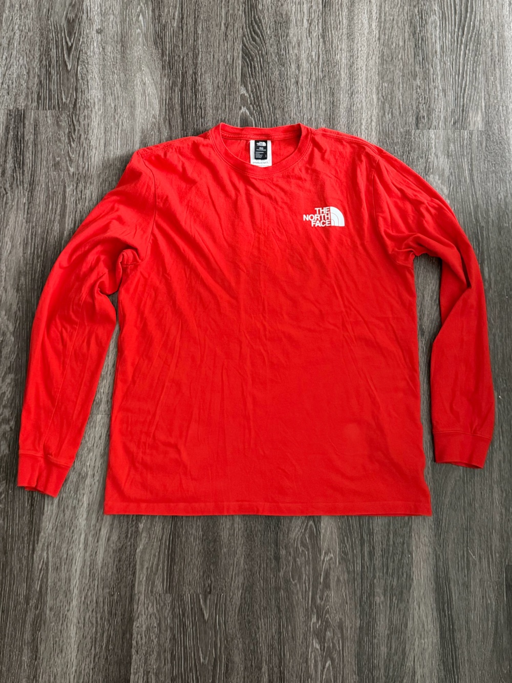 The North Face Men's Long Sleeve Logo Tee - Bright Red